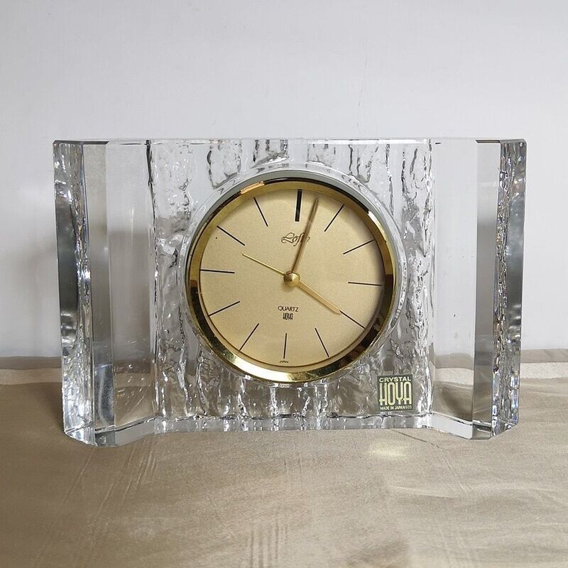 Reloj de Cristal Macizo Marca Hoja