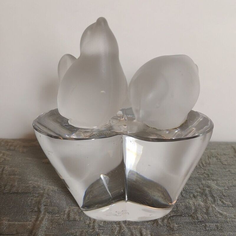 Figura Pájaros de Cristal Sèvres Figura Pájaros de Cristal Sèvres
