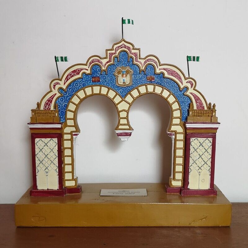 Maqueta, Portada de la Feria de Sevilla Maqueta, Portada de la Feria de Sevilla