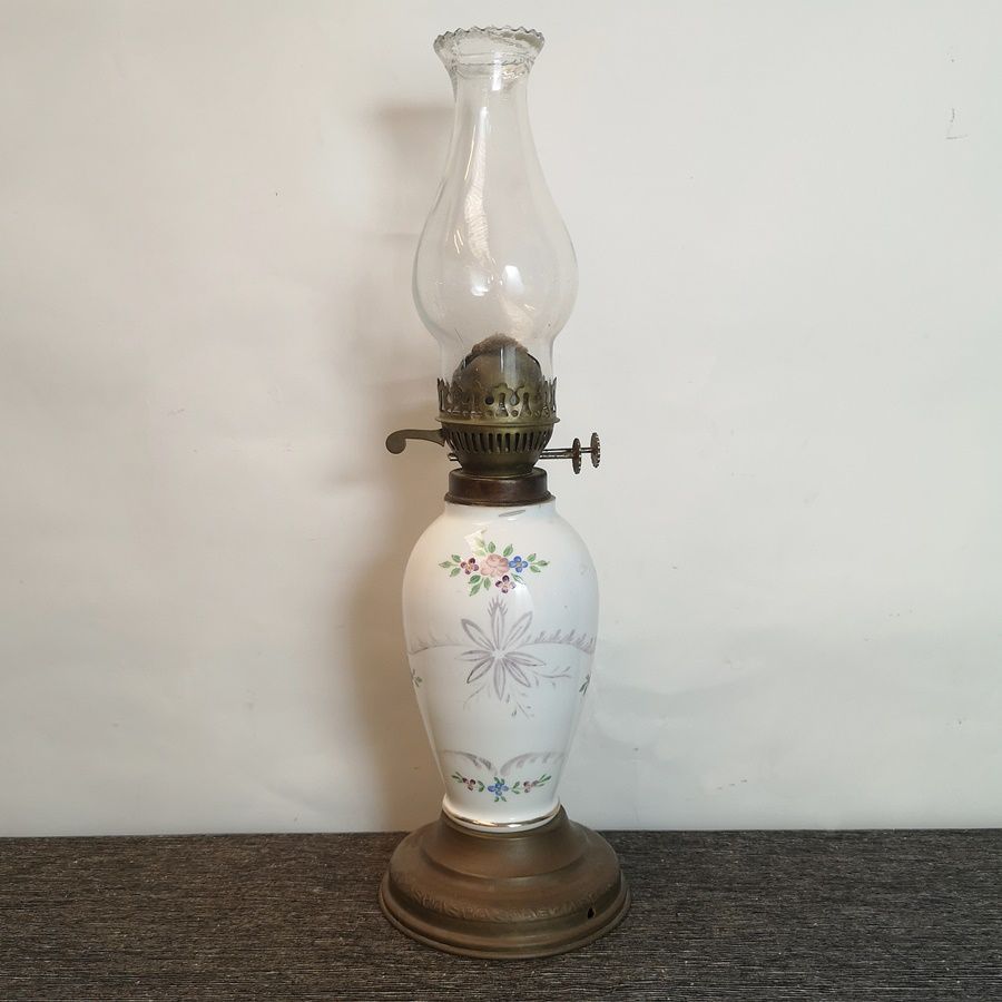 Quinqué de Cristal y Metal