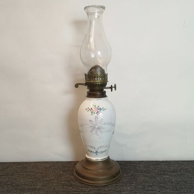 Quinqué de Cristal y Metal