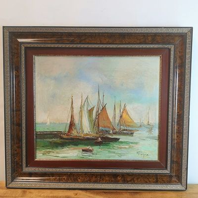 Óleo Marina Firmado López