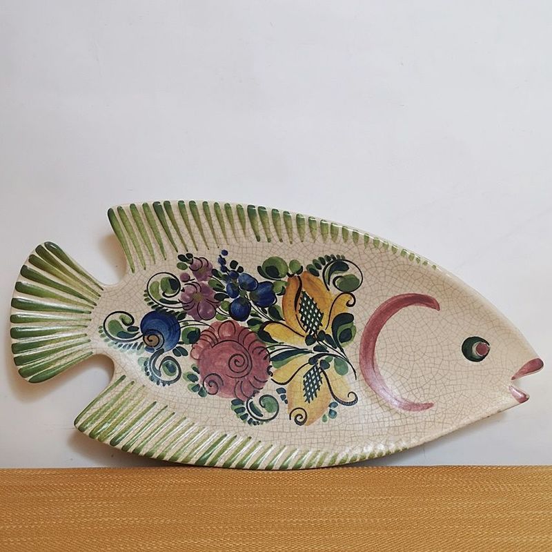 Plato Pez Cerámica Plato Pez Cerámica