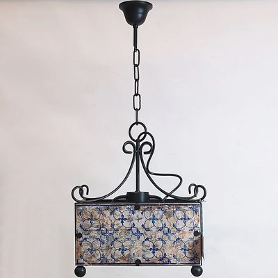Lámpara Hierro y Azulejos