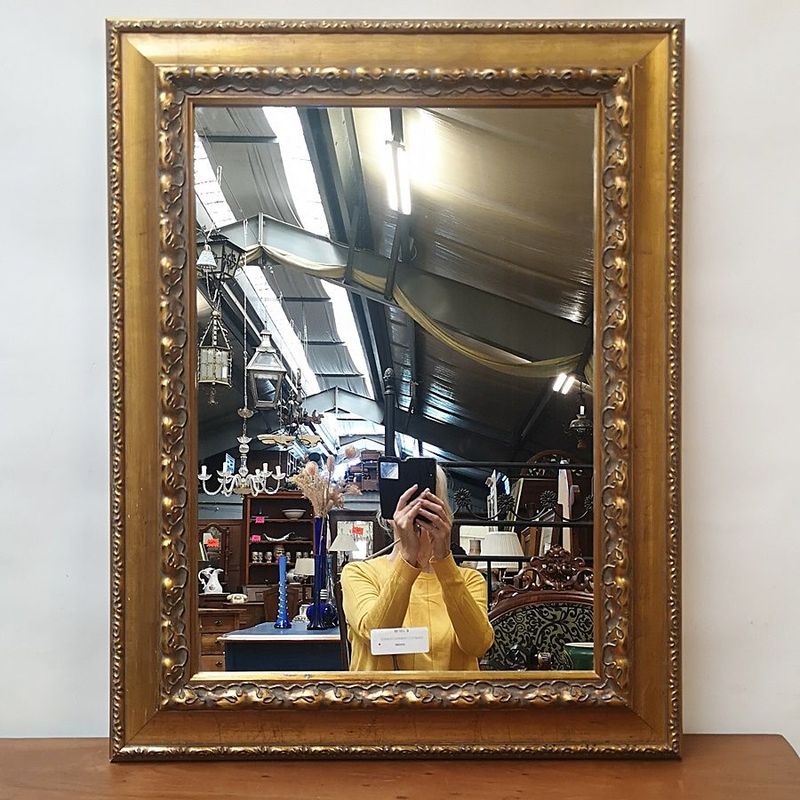 Espejo Rectangular Dorado