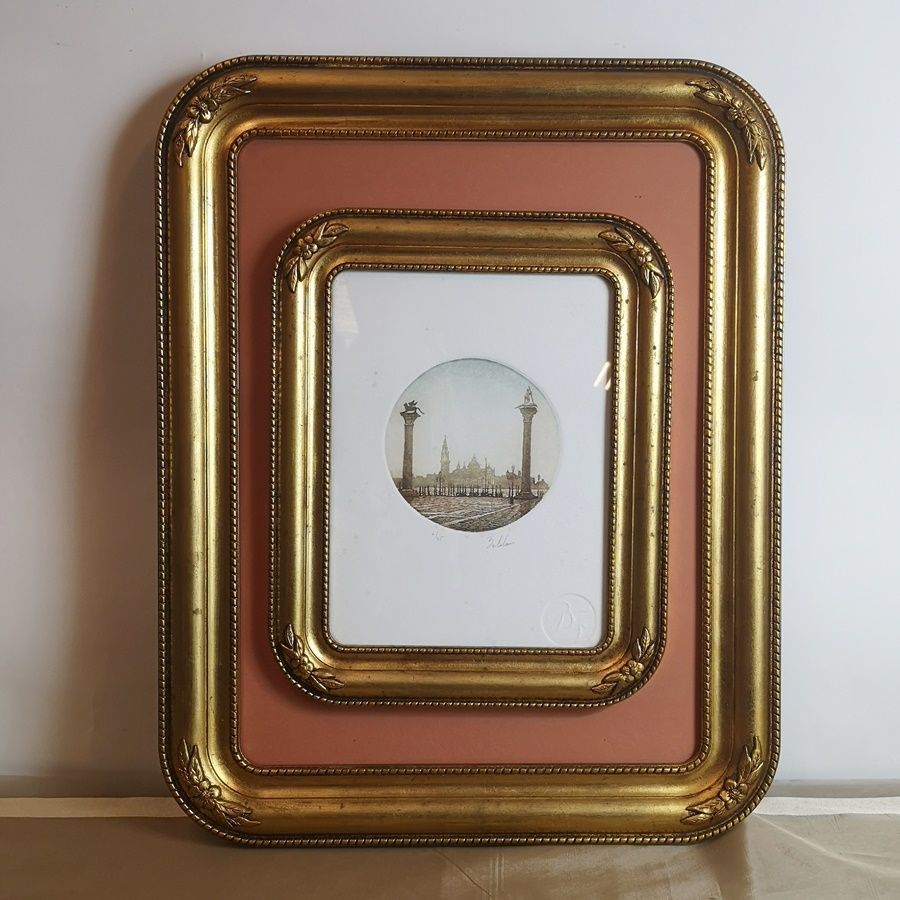 Grabado Ciudad de Venecia
