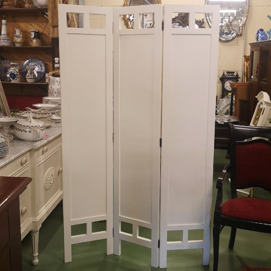 Biombo de Madera Blanco