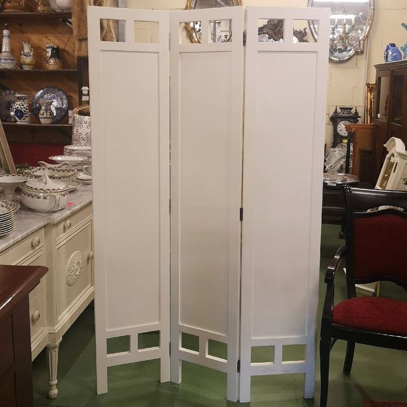 Biombo de Madera Blanco