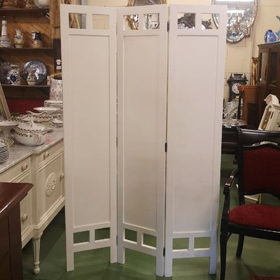 Biombo de Madera Blanco