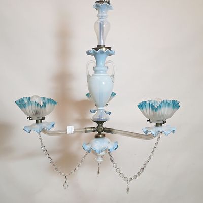 Lámpara de Opalina Azul