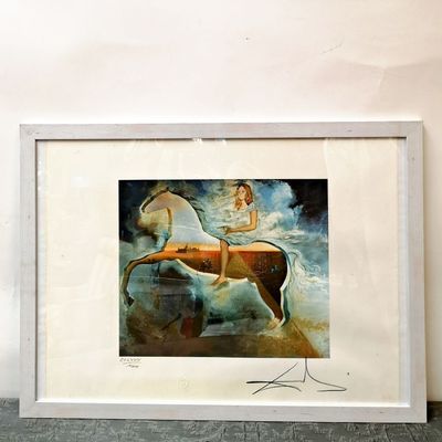 Dalí - Litografía Retrato Ecuestre