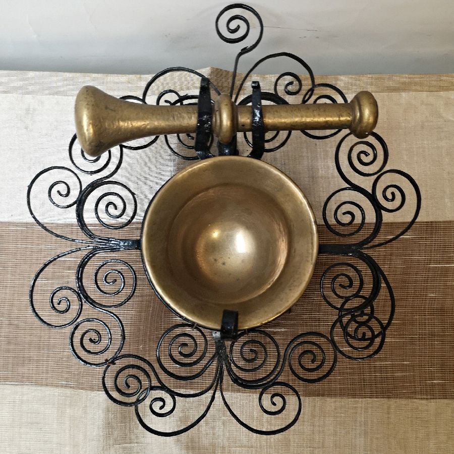 Mortero de Bronce con Colgador