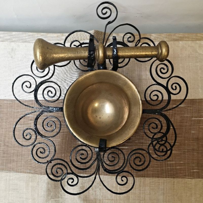 Mortero de Bronce con Colgador