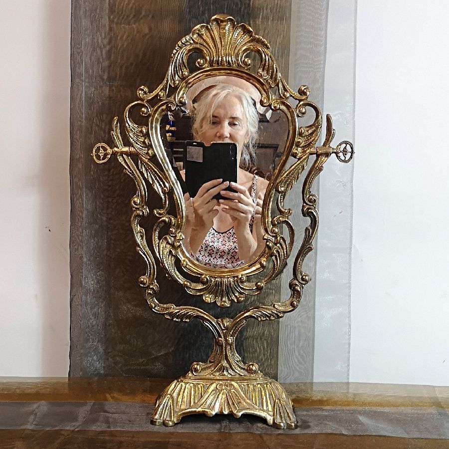 Espejo de Bronce Basculante