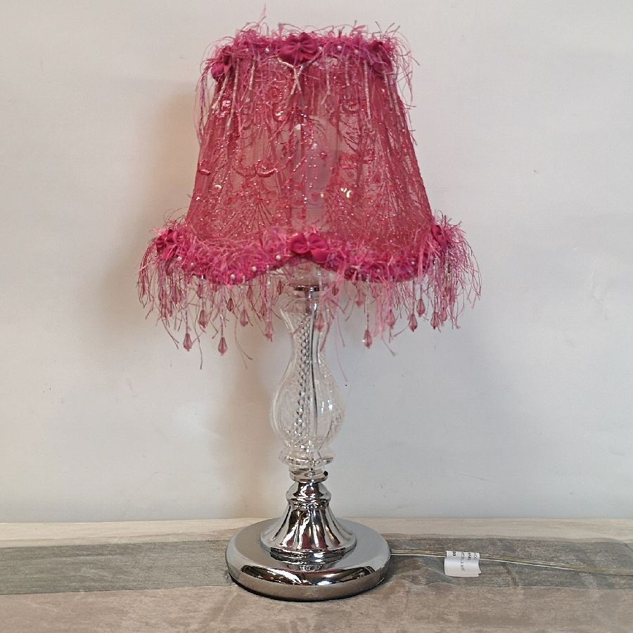 Lámpara de Sobremesa con Pantalla Rosa