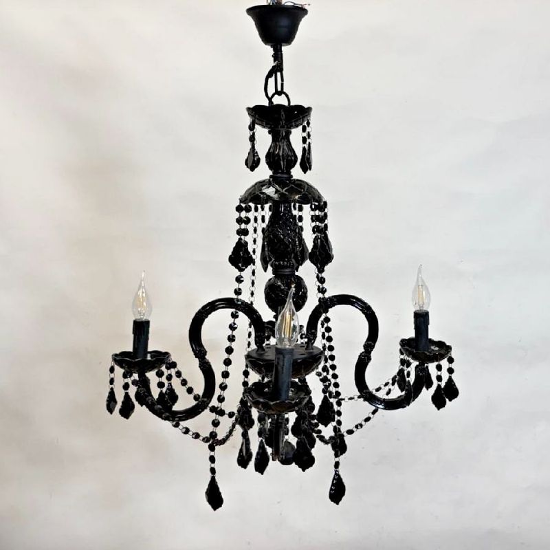 Lámpara de Techo de Cristal Negro Lámpara de Techo de Cristal Negro