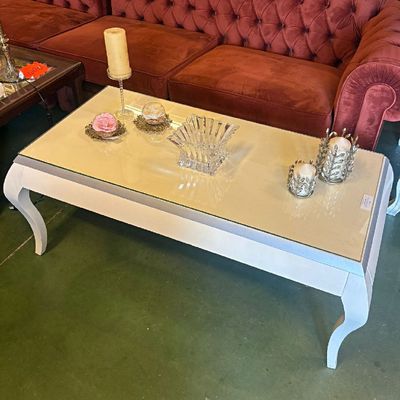 Mesa Auxiliar Blanca y Gris