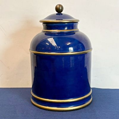 Tarro de Cerámica Azul
