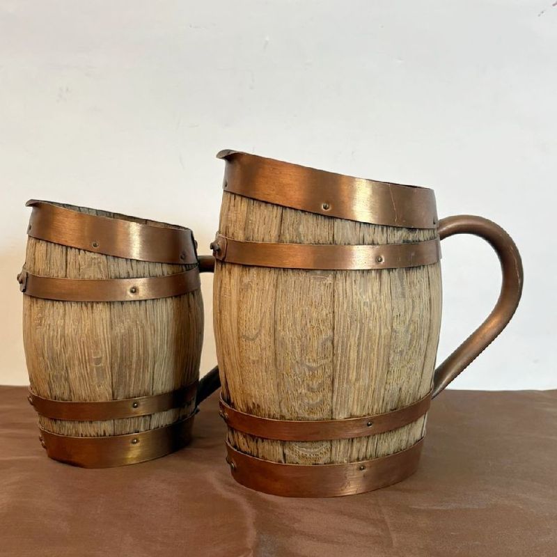 Pareja Jarra de Tonelería en Roble