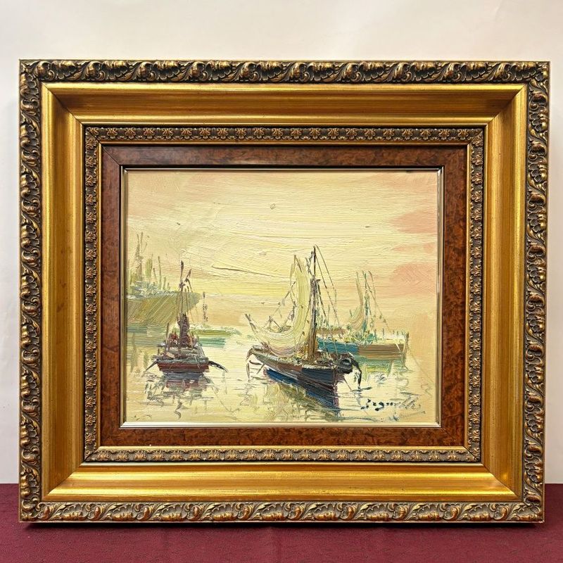 Óleo barco de Antonio Segrelles