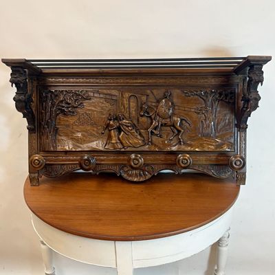 Perchero Castellano de Madera Tallada Perchero Castellano de Madera Tallada