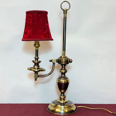 Lámpara de Mesa con Pantalla Roja