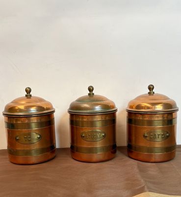 Tarros Vintage de Cobre y Metal