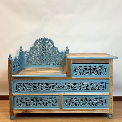 Mueble Asiento-Cajonera de Madera