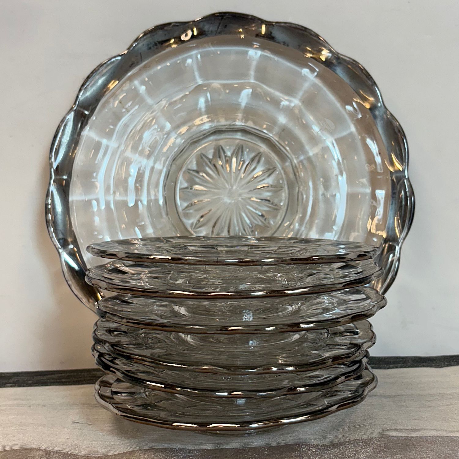 Servicio de Postre de Cristal Servicio de Postre de Cristal