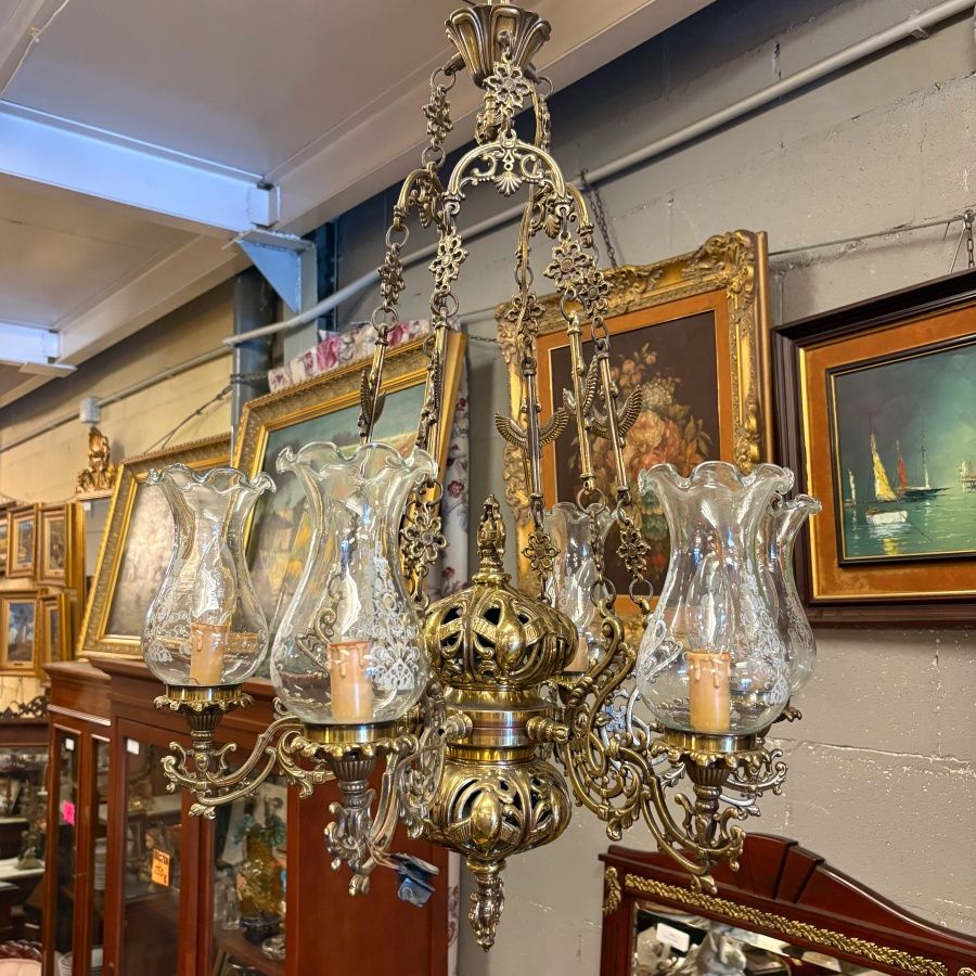 Lámpara Techo de Seis Brazos