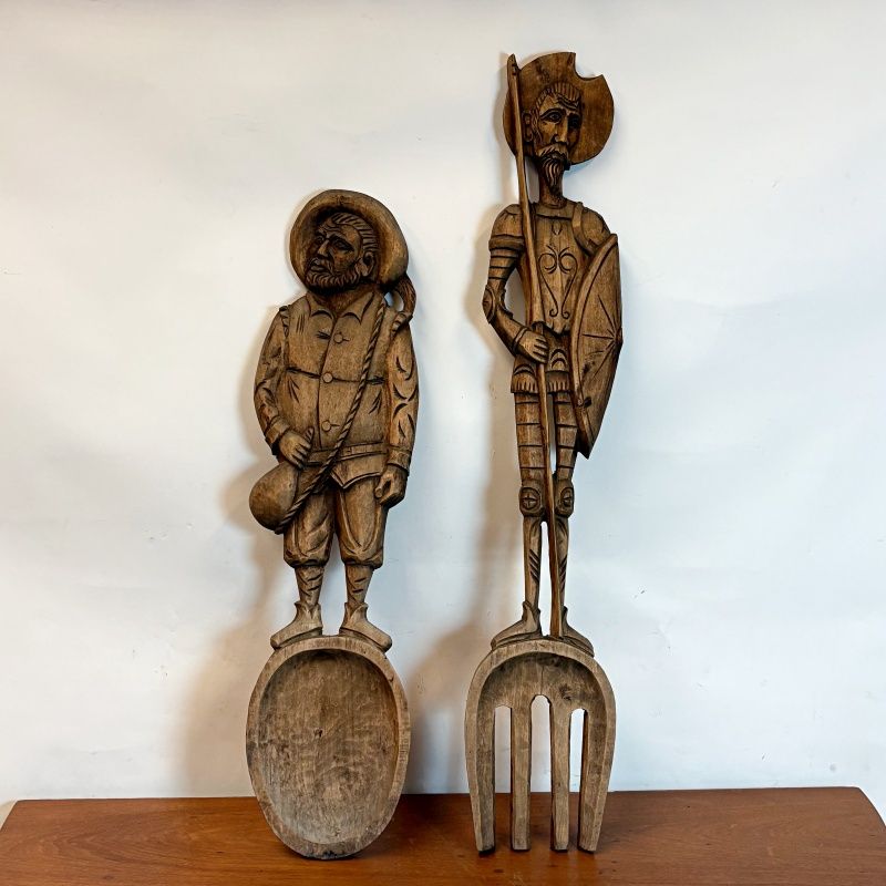 Quijote Tenedor y Sancho Cucharón