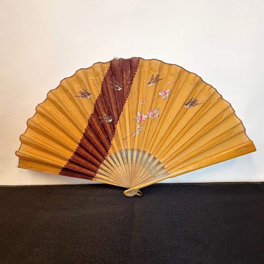 Antiguo Abanico Oriental