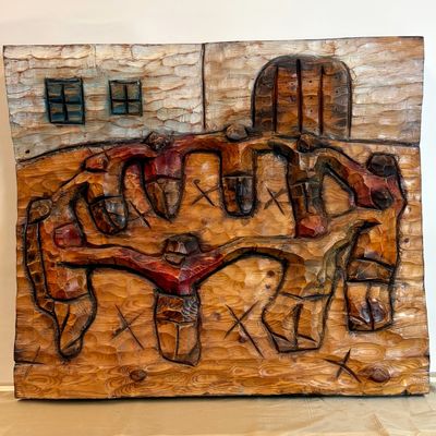 Sardana - Cuadro Tallado en Madera