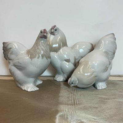 Figuras Gallinas y Gallo Lladró