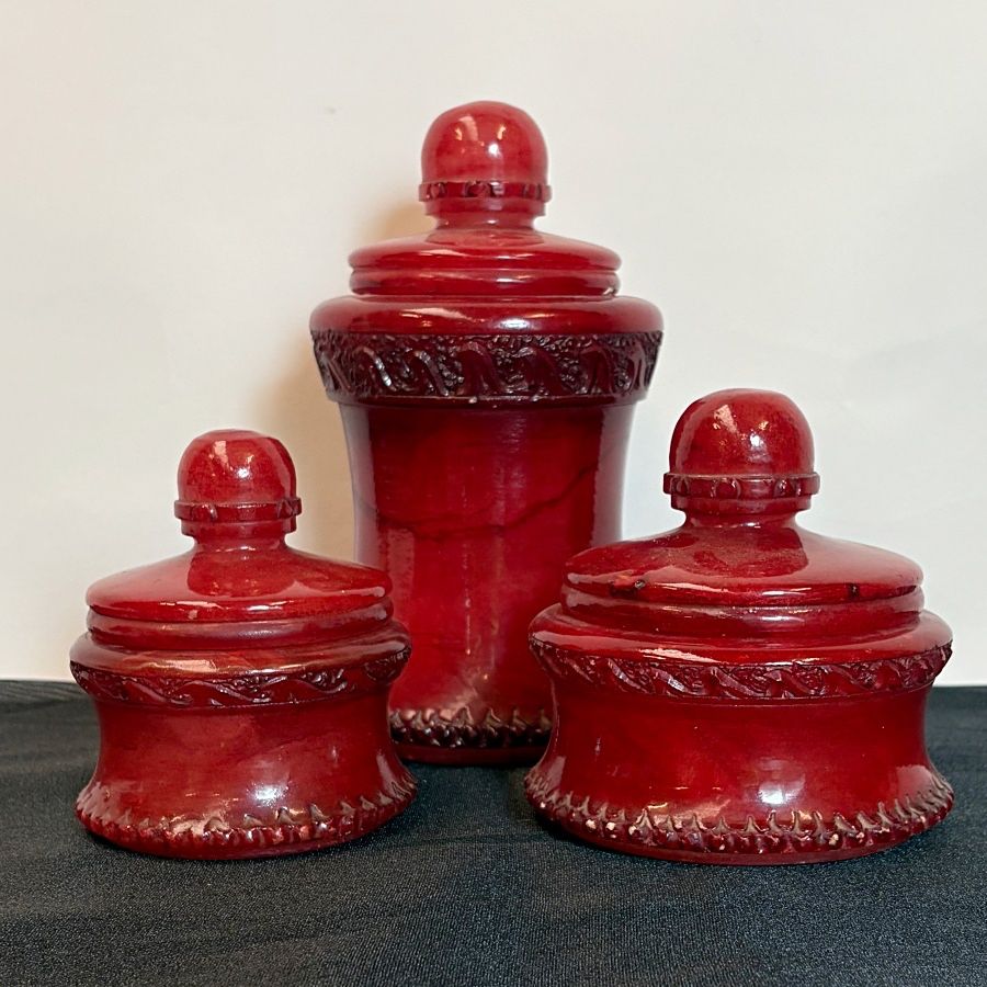 Conjunto de Tres Albarelos