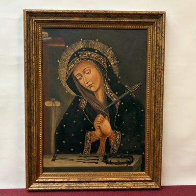 Óleo Virgen Cuzqueña