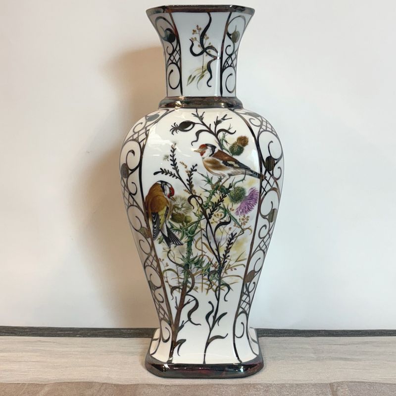 Jarrón de Porcelana de Bohemia