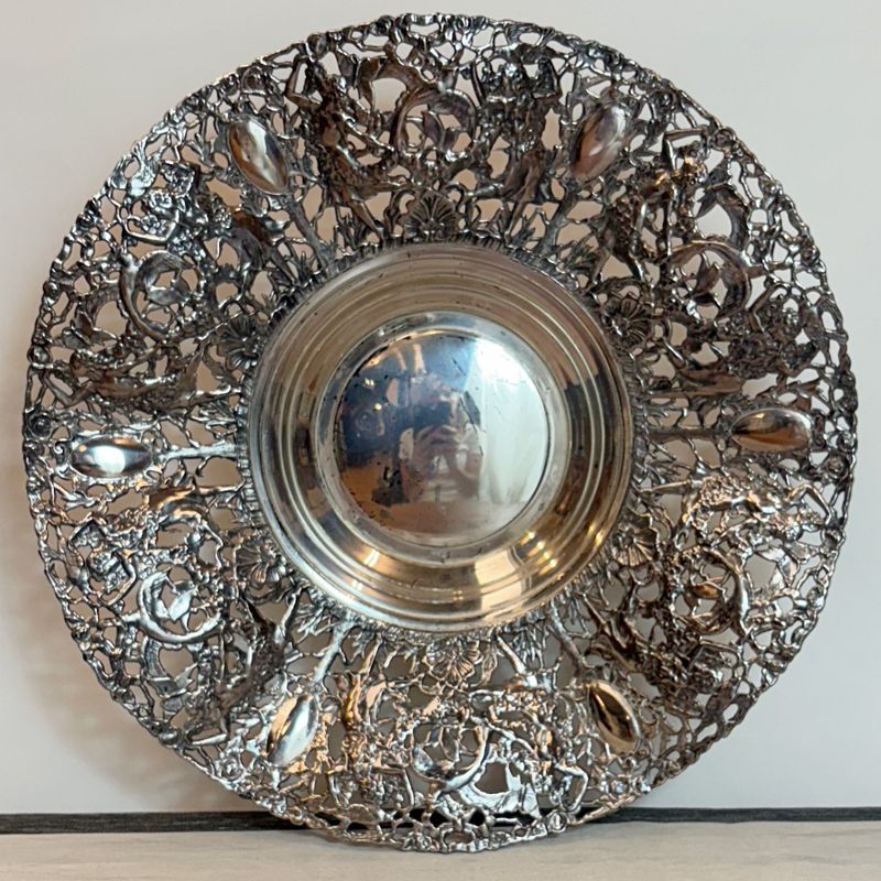 Centro Mesa Plateado