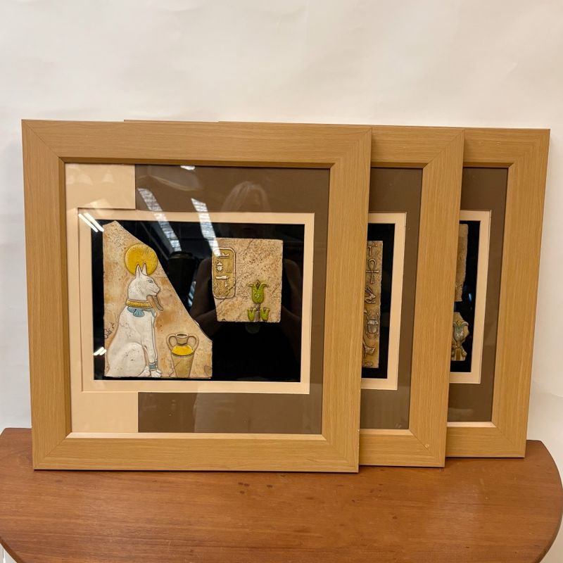 Juego de Tres Cuadros Egipcios