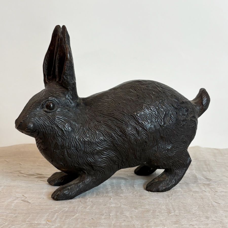 Conejo de Bronce Fundido Conejo de Bronce Fundido