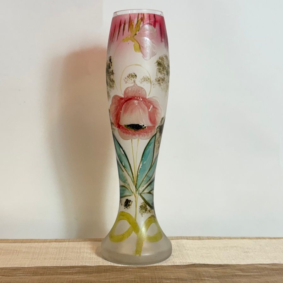 Florero de Cristal Pintado Florero de Cristal Pintado