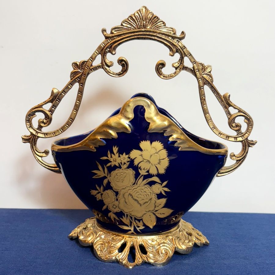 Centro Mesa Azul Cobalto Centro Mesa Azul Cobalto