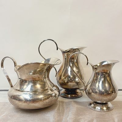 Juego Tres Jarras de Alpaca Juego Tres Jarras de Alpaca