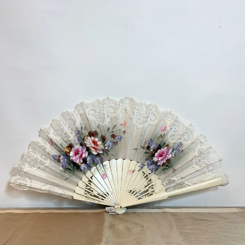 Abanico Antiguo Bordado Abanico Antiguo Bordado