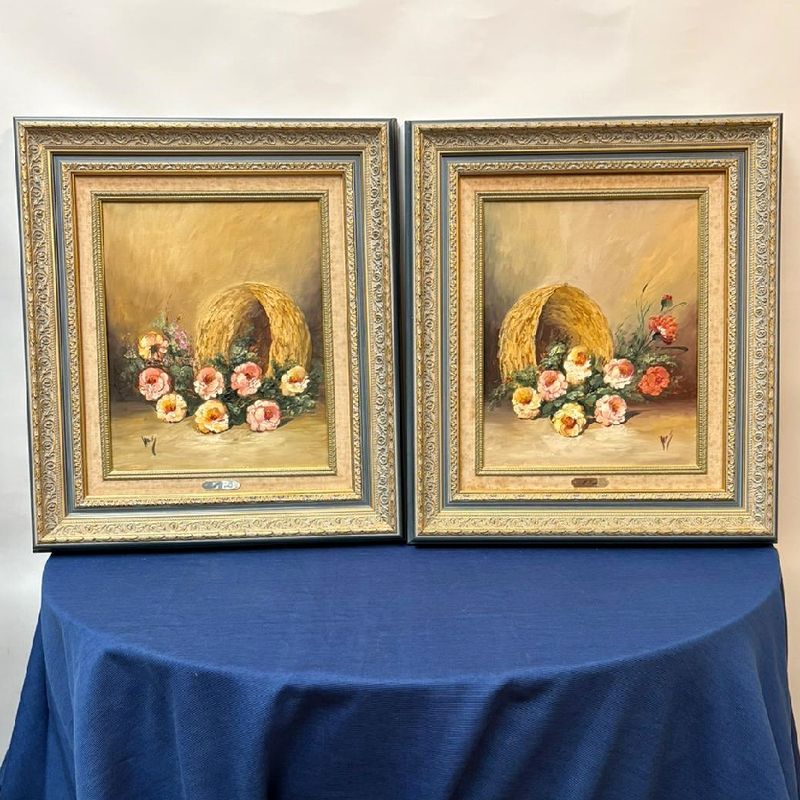 Bodegones Cesta y Flores