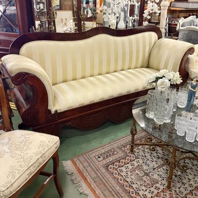 Sofá Barco Antiguo de Caoba