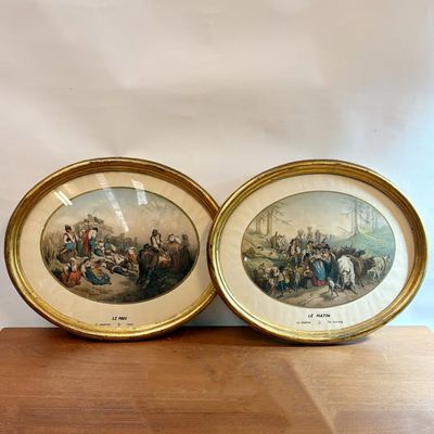 Cuadros Ovales Mañana y Mediodía