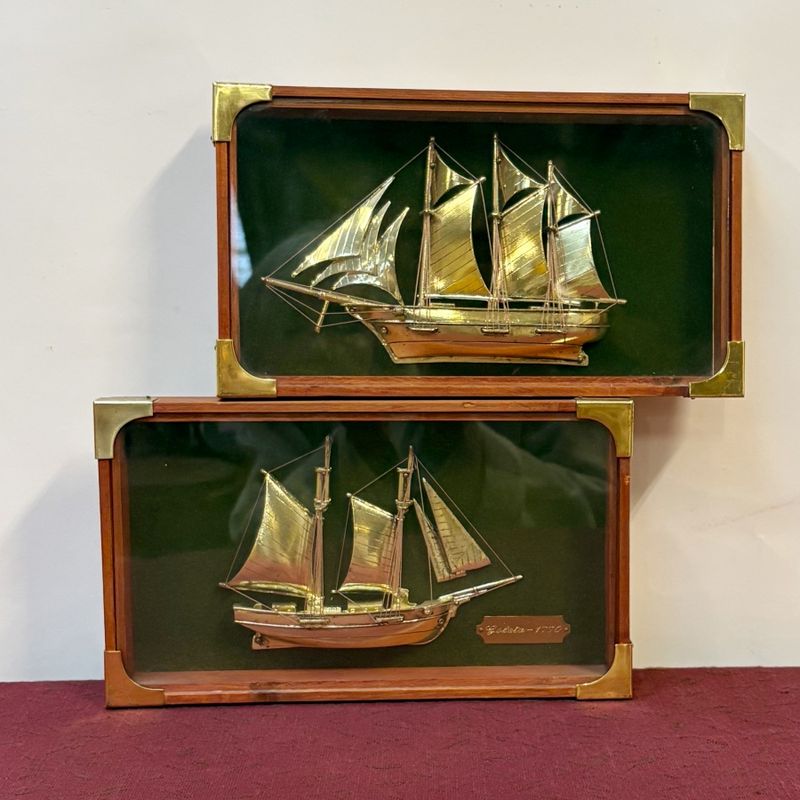 Pareja Cuadros con Barcos de Vela