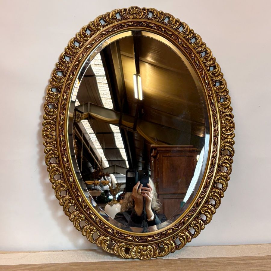 Espejo Oval con Luna Biselada