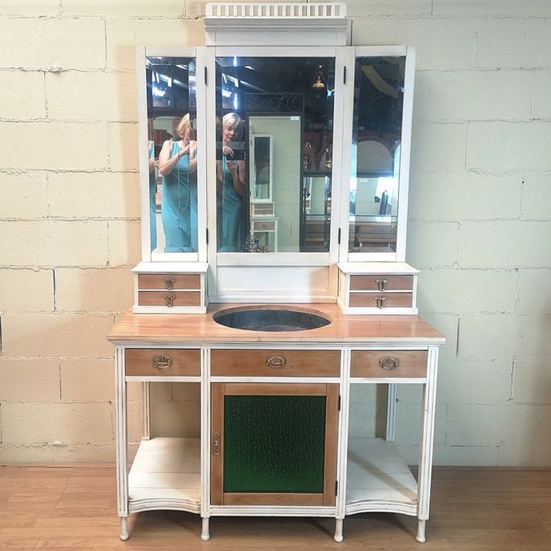 Mueble Lavabo Modernista Restaurado Mueble Lavabo Modernista Restaurado